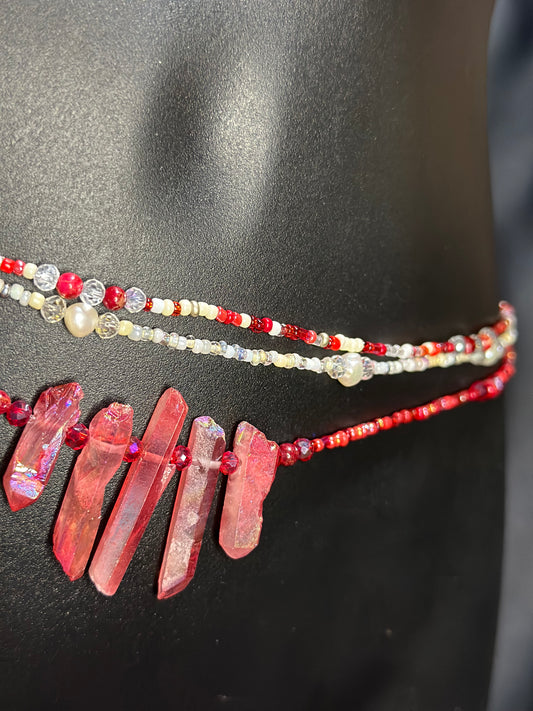 1913 Waistbeads feat. Red Jasper