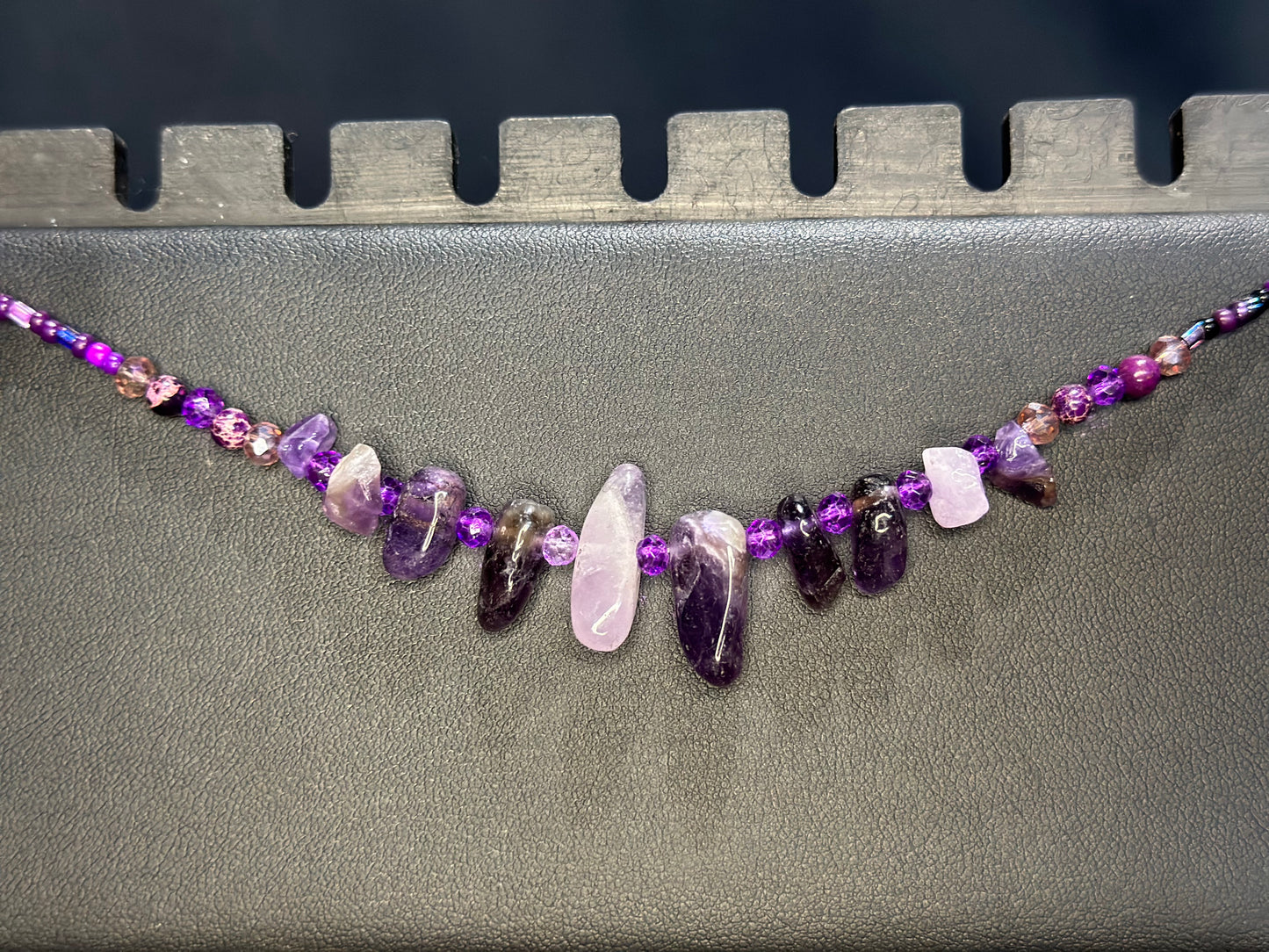 Violet Waistbeads feat. Amethyst Pendant