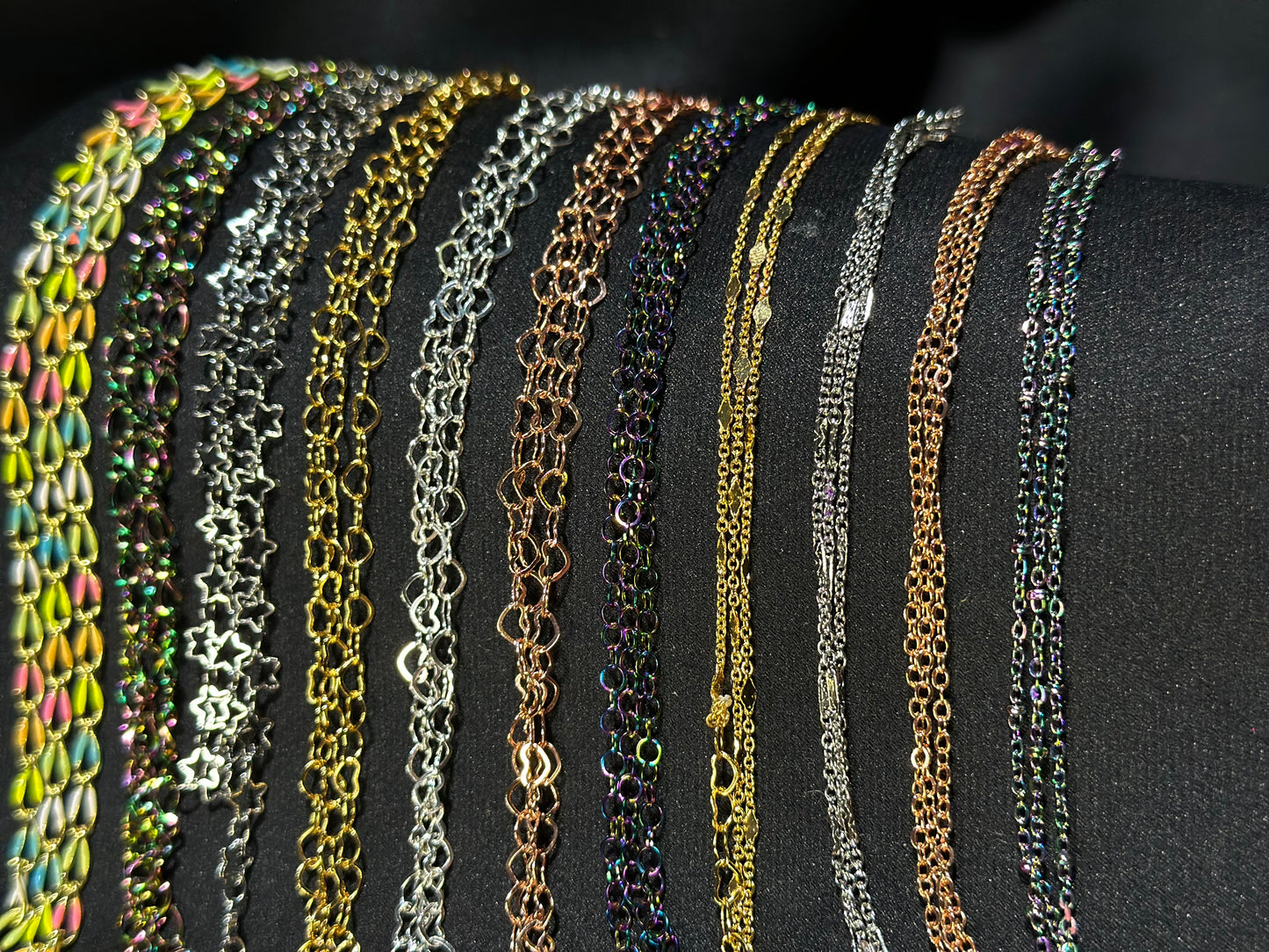 Rainbow Iridescent Fine Waistchain