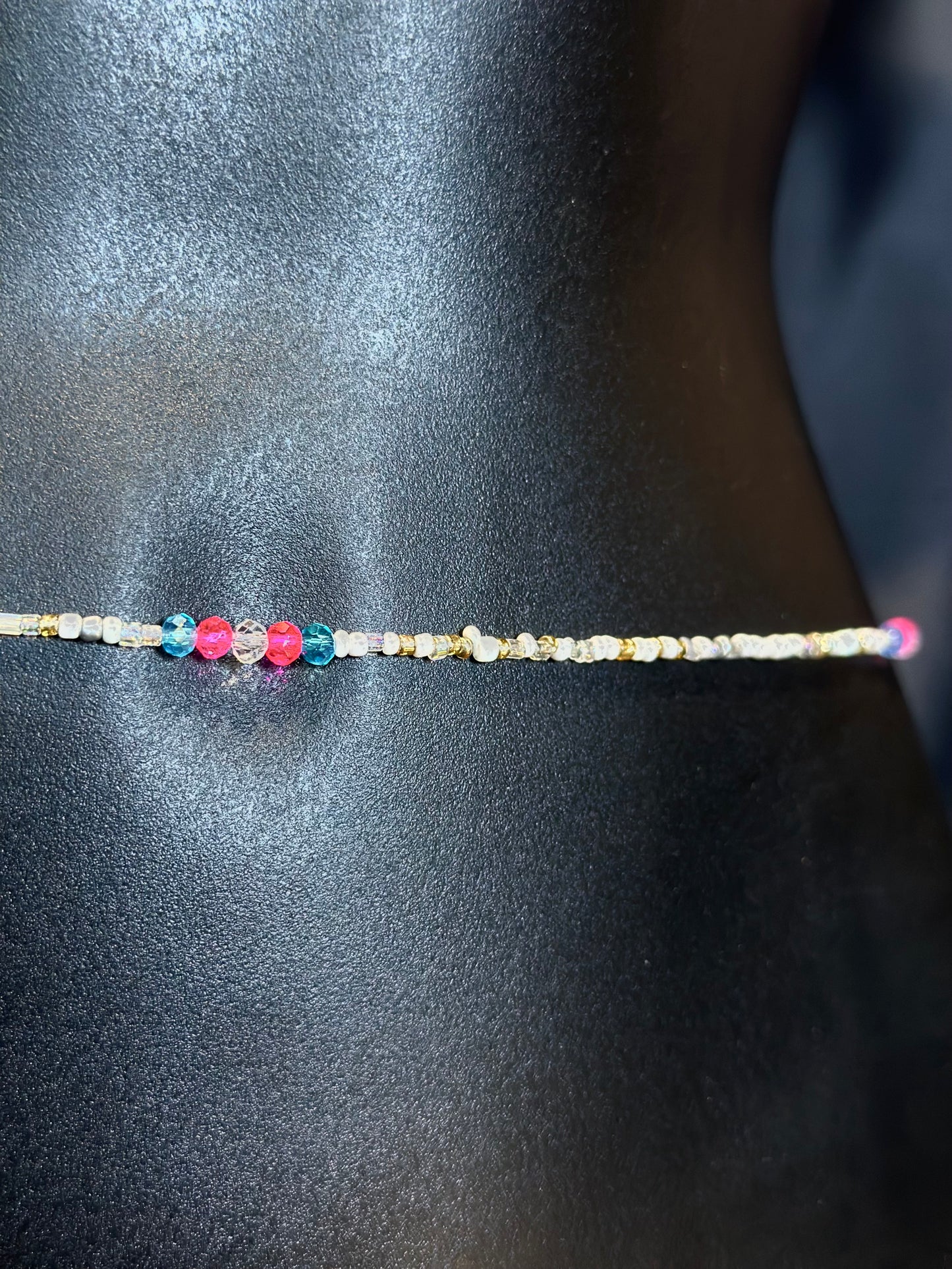 Transgender Flag Waistbeads