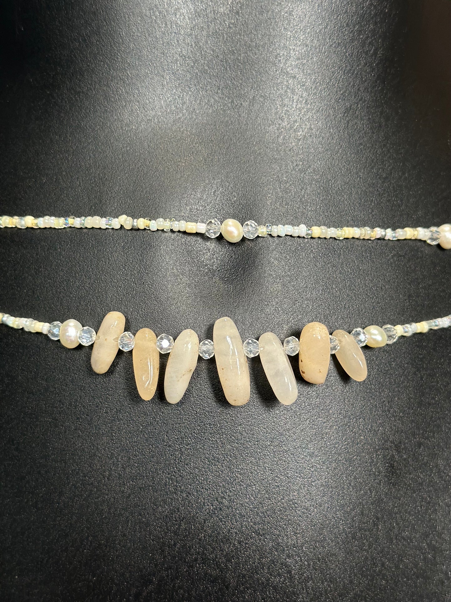 Pearl Waistbeads feat. Sunstone Pendant