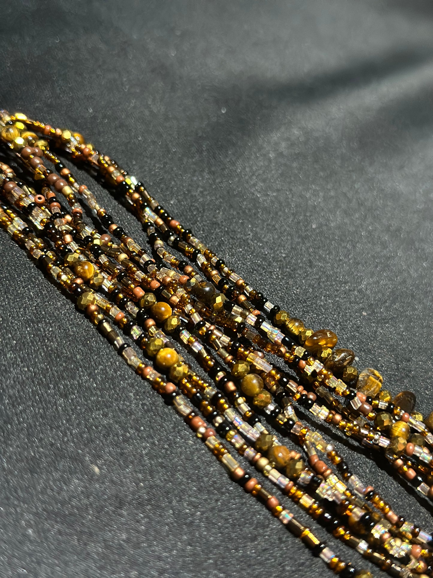 Brown Sugar Waistbeads feat. Tiger’s Eye