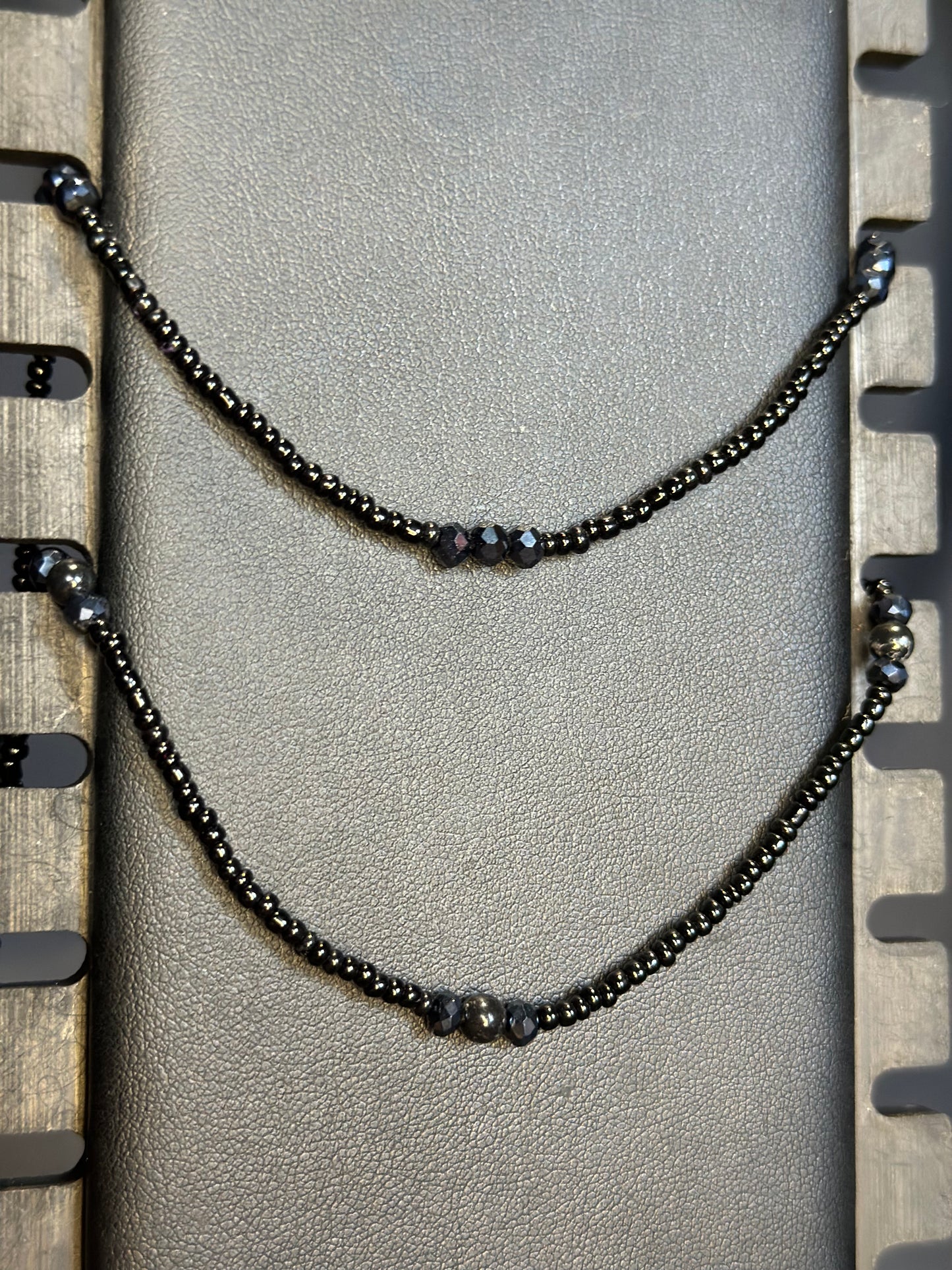 Vanilla Bean Waistbeads feat. Black Jasper