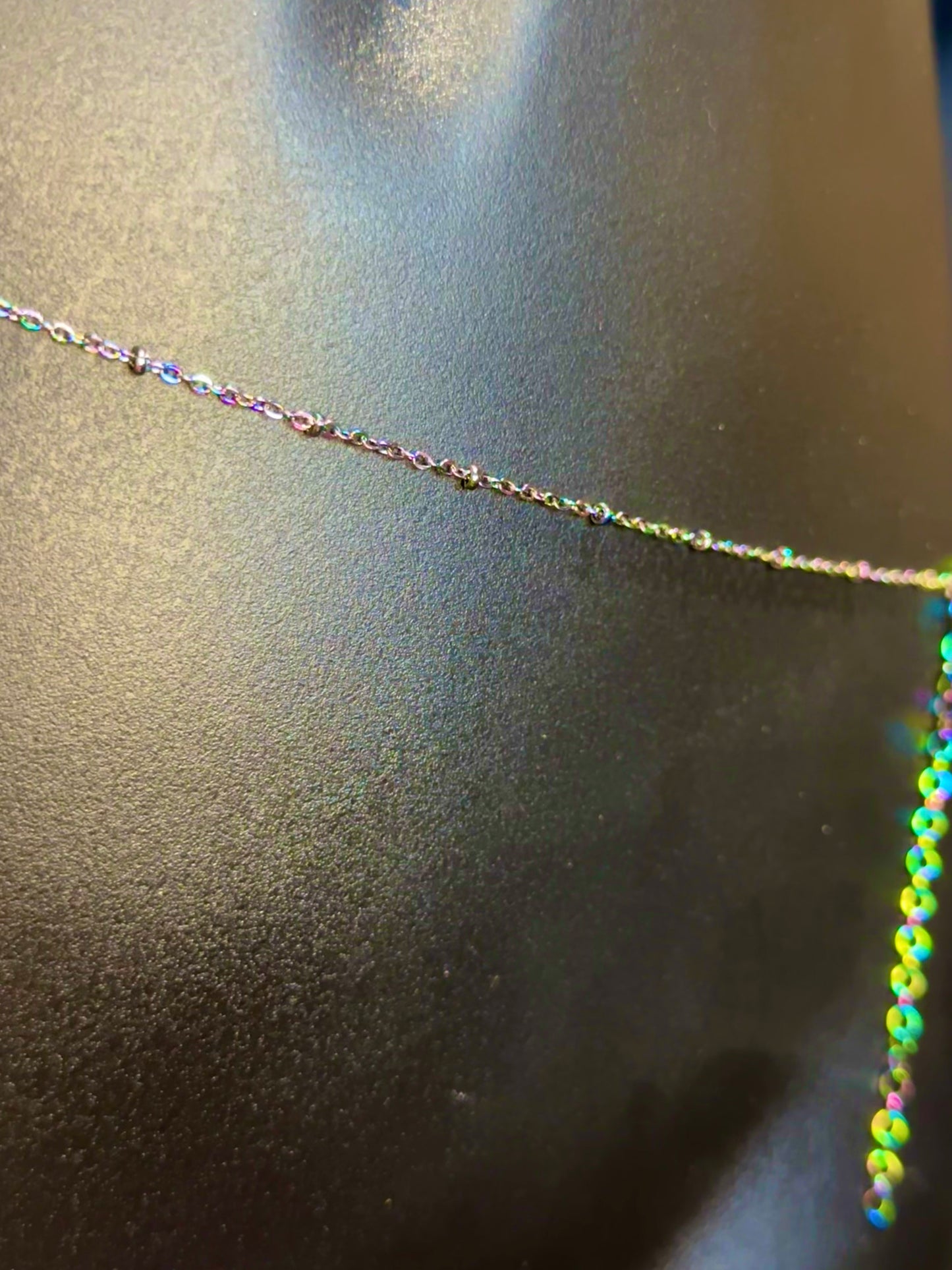 Rainbow Iridescent Fine Waistchain