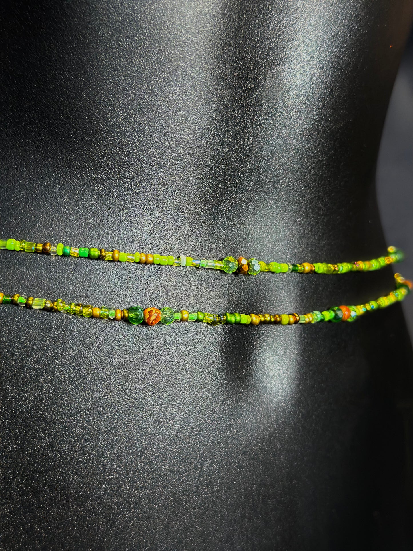 Mojito Waistbeads feat. Green Jasper