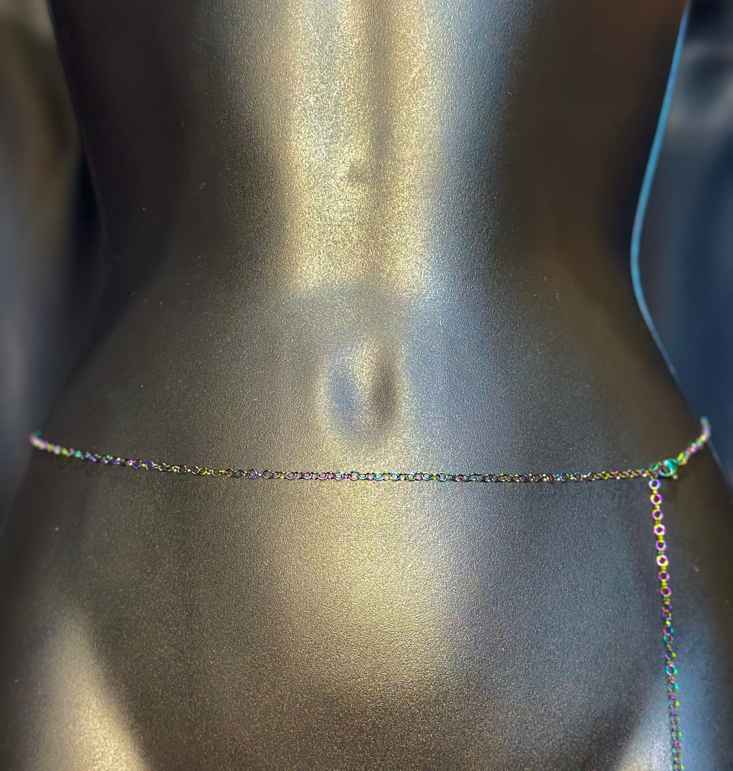 Rainbow Iridescent Rolo Waistchain