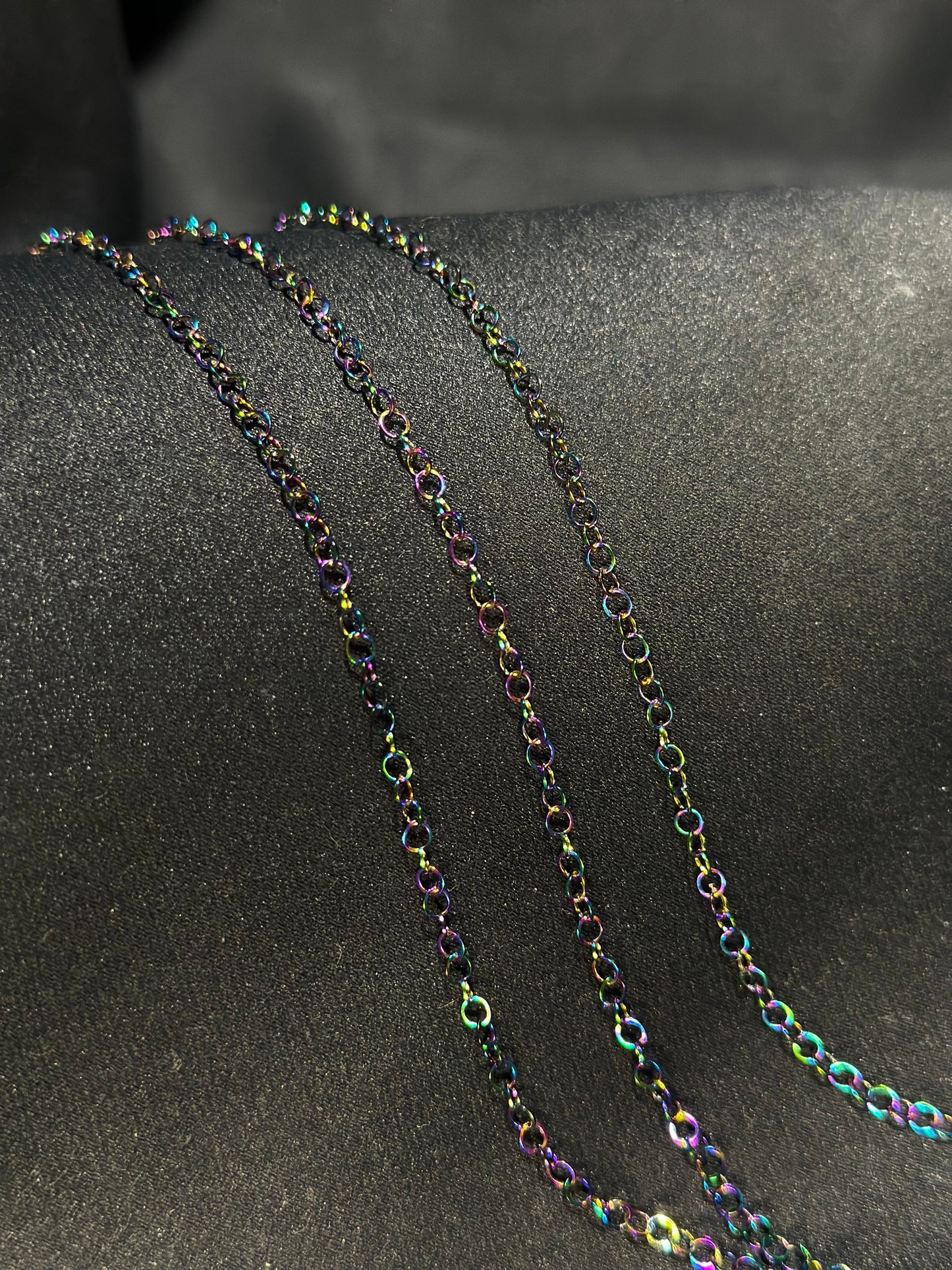 Rainbow Iridescent Rolo Waistchain