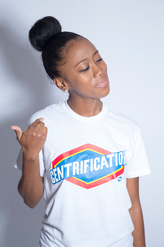 Gentrification Tee (white)