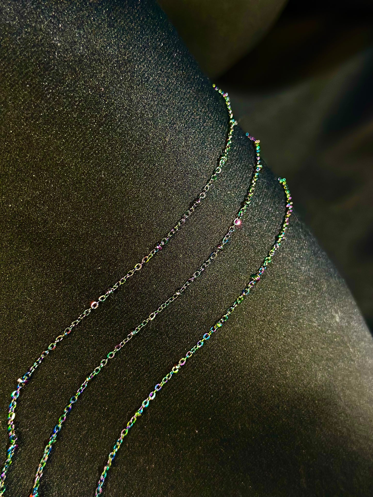 Rainbow Iridescent Fine Waistchain