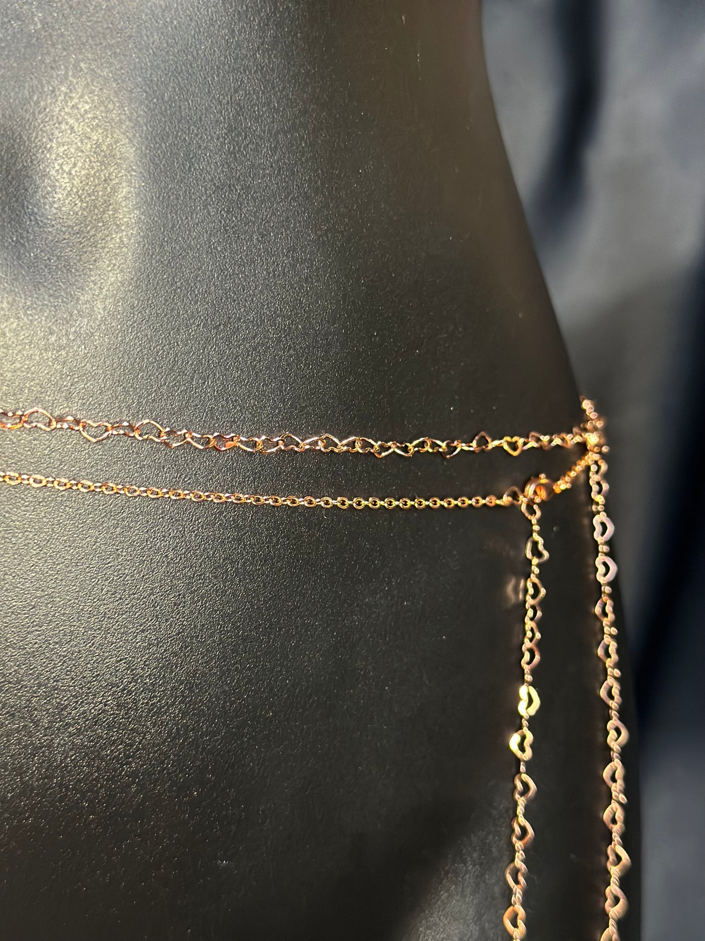 Rose Gold Hearts Waistchain (18K)