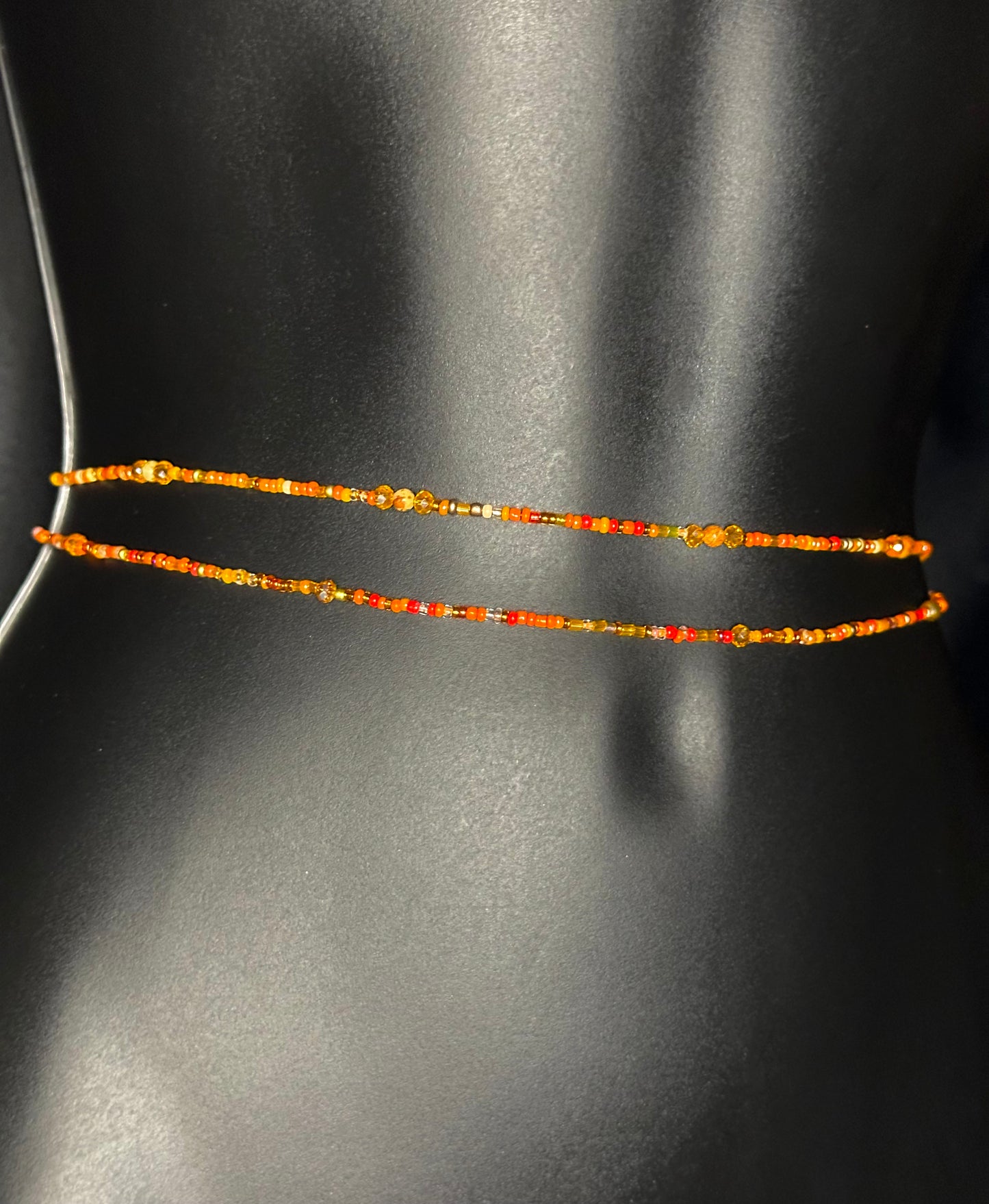 Mango Waistbeads feat. Orange Jasper