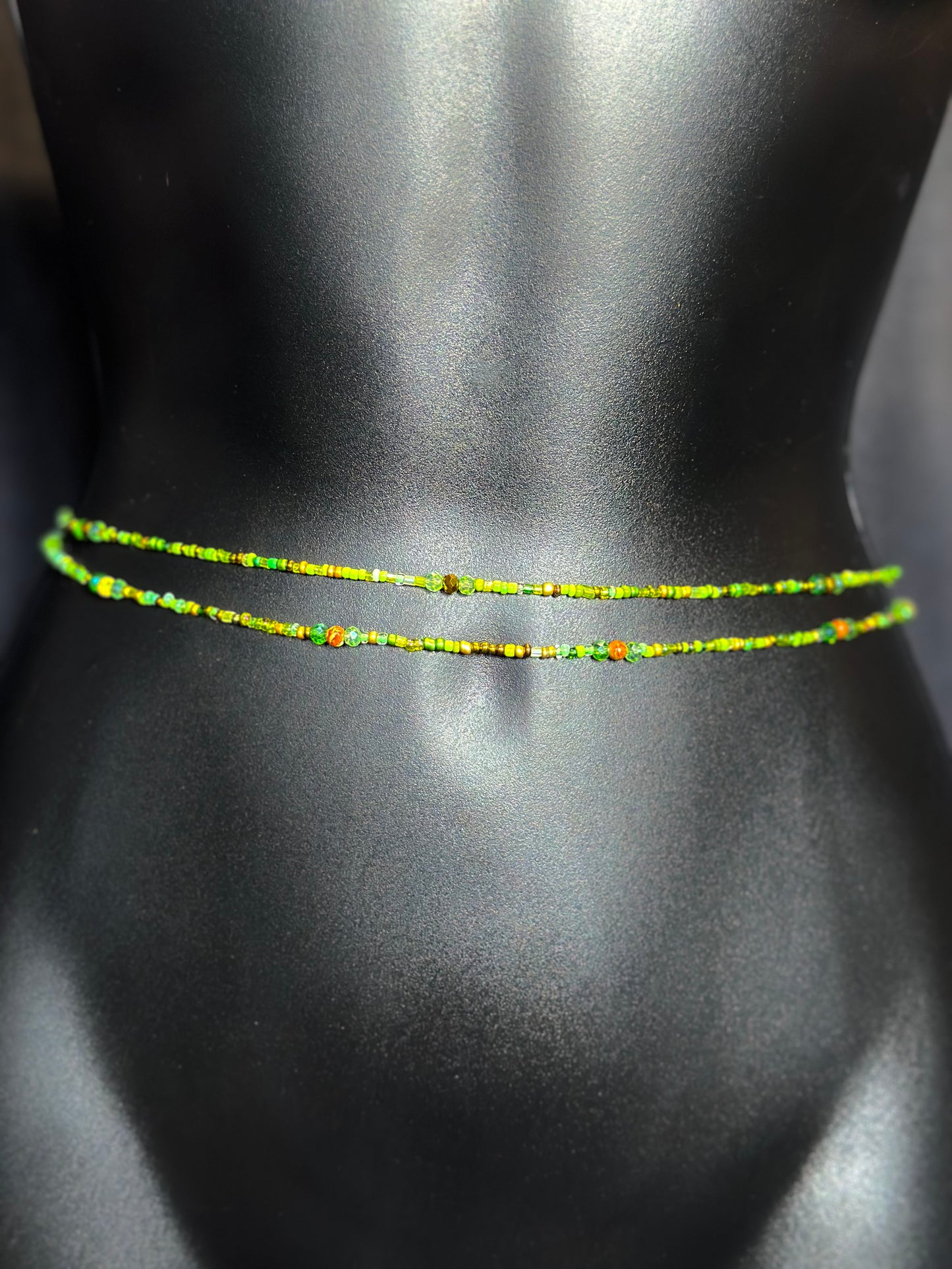 Mojito Waistbeads feat. Green Jasper