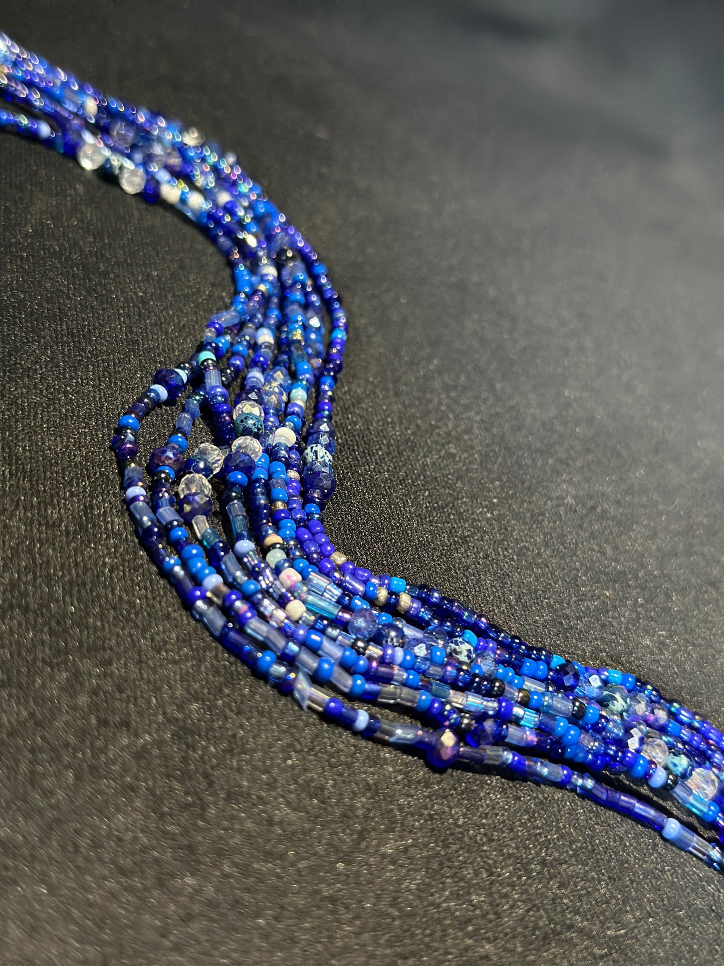 Cobalt Waistbeads feat. Blue Jasper