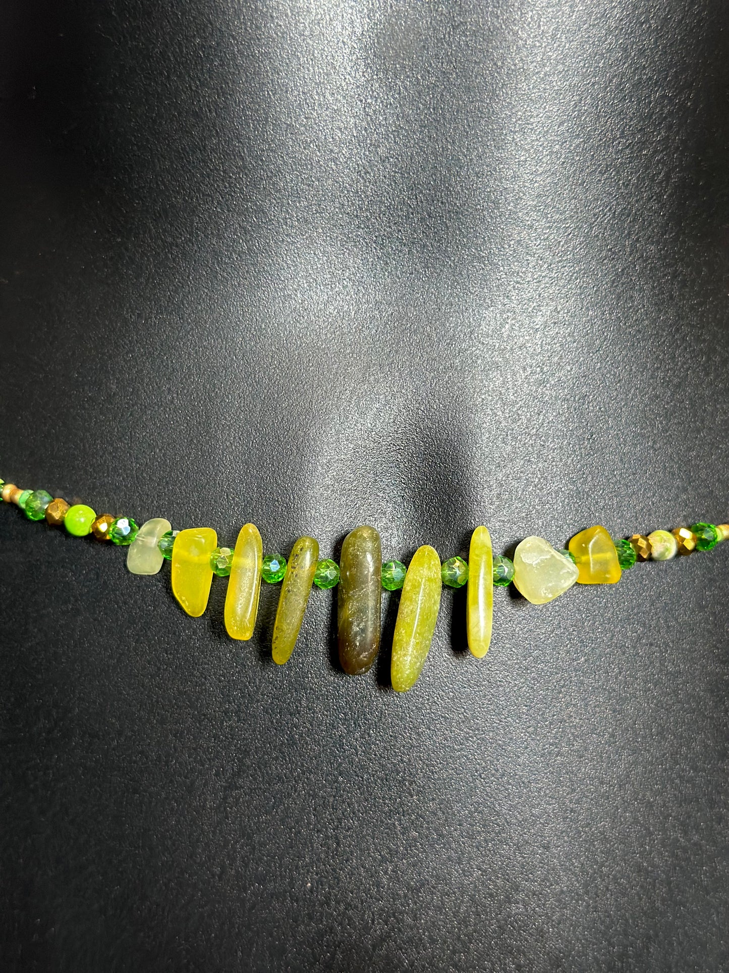 Mojito Waistbeads feat. Lime Jade Pendant