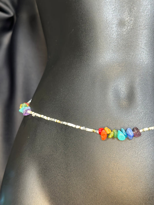 Multicolor Gemstone Waistbeads Maxi