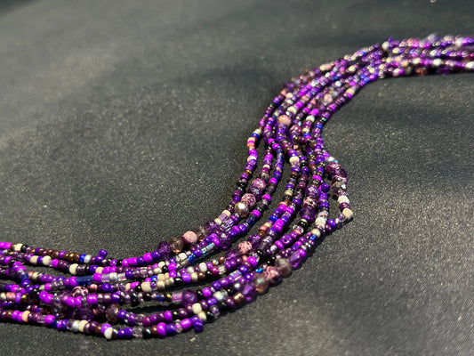 Violet Waistbeads feat. Purple Jasper