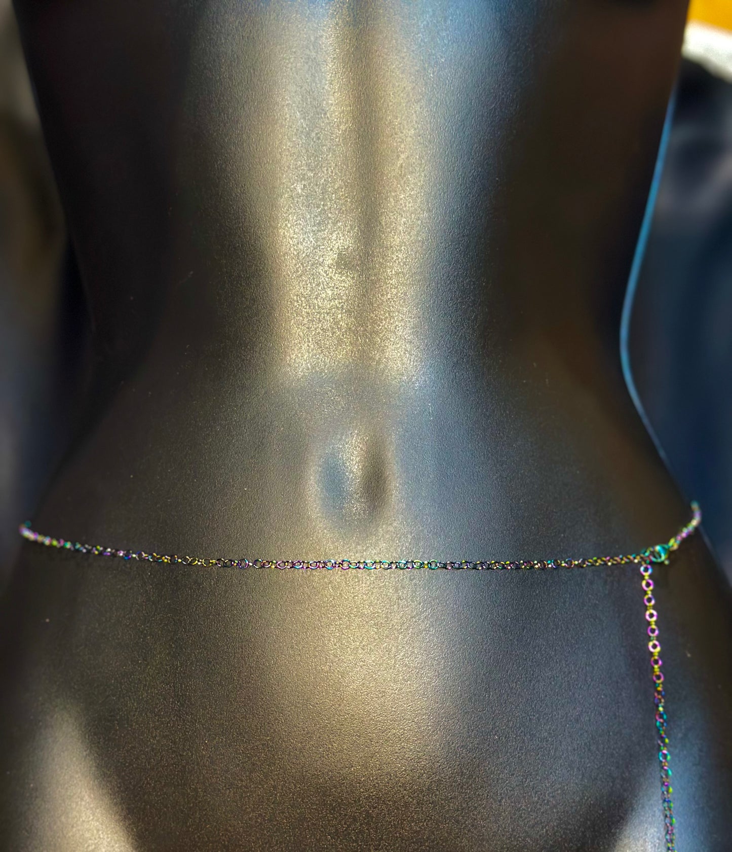 Rainbow Iridescent Rolo Waistchain