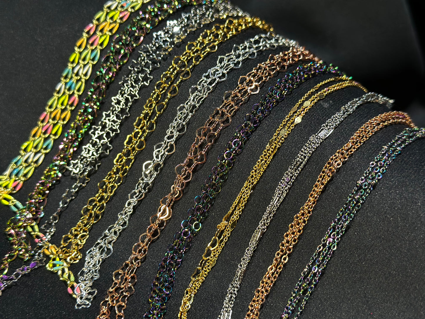 Rainbow Iridescent Rolo Waistchain