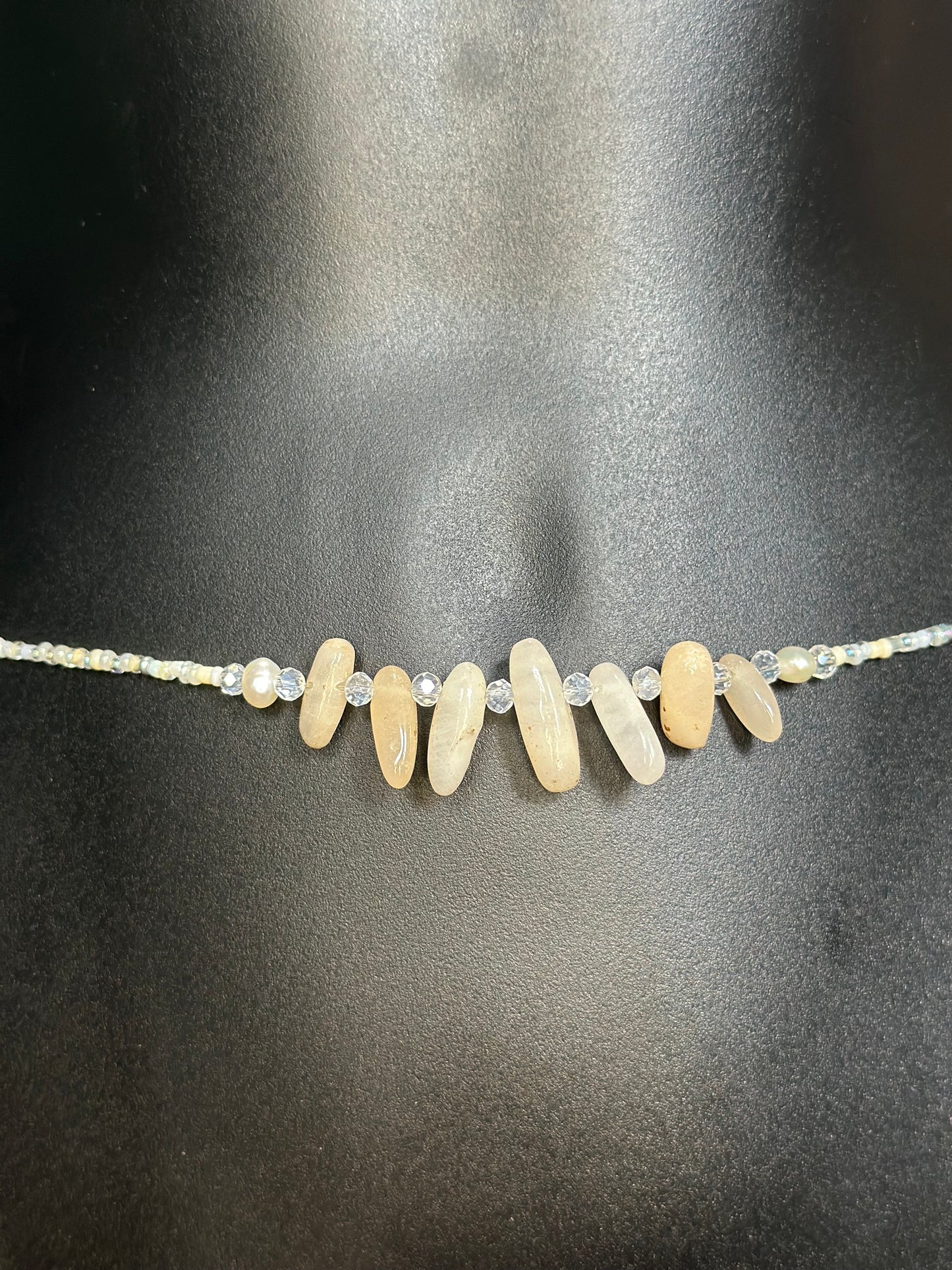 Pearl Waistbeads feat. Sunstone Pendant