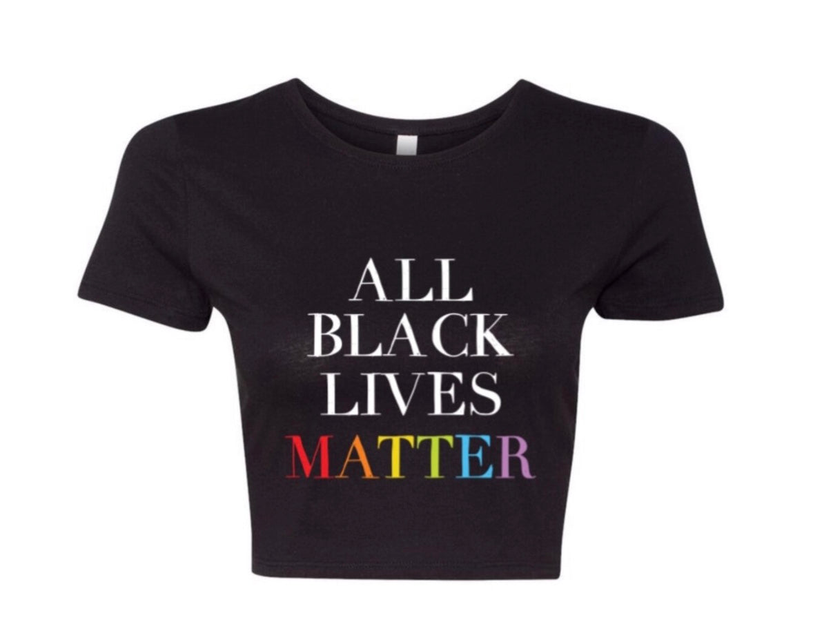 All Black Lives Matter Crop Top