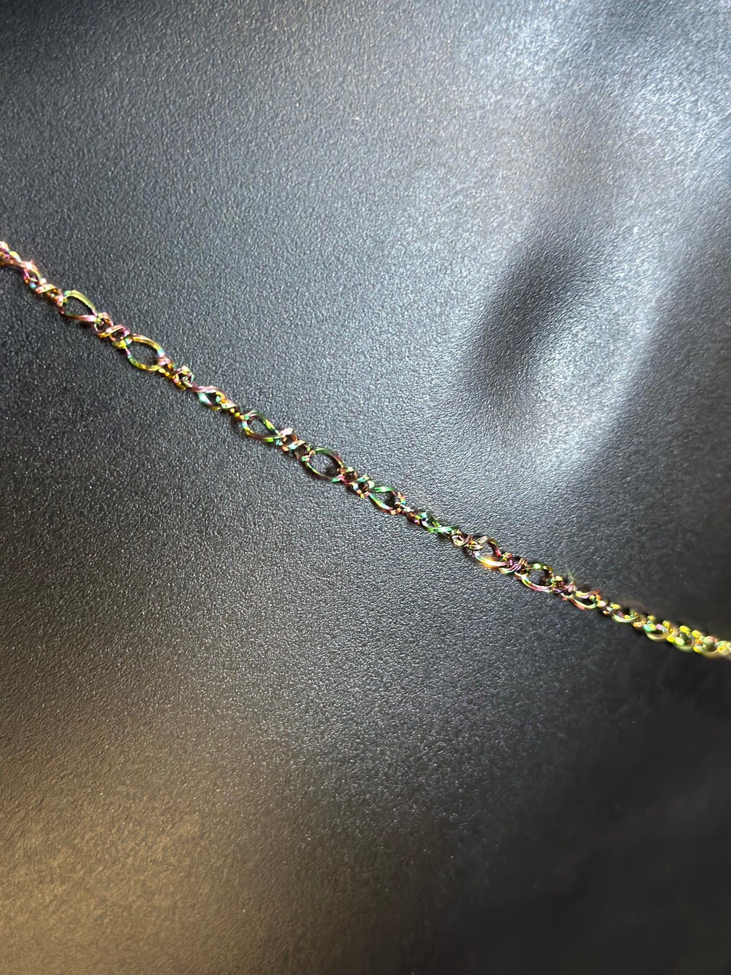 Rainbow Iridescent Figaro Waistchain