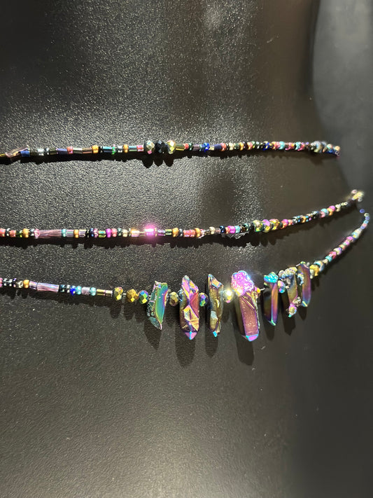 Stellar Waistbeads feat. Hematite Pendant