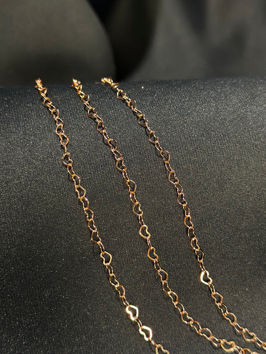 Rose Gold Hearts Waistchain (18K)