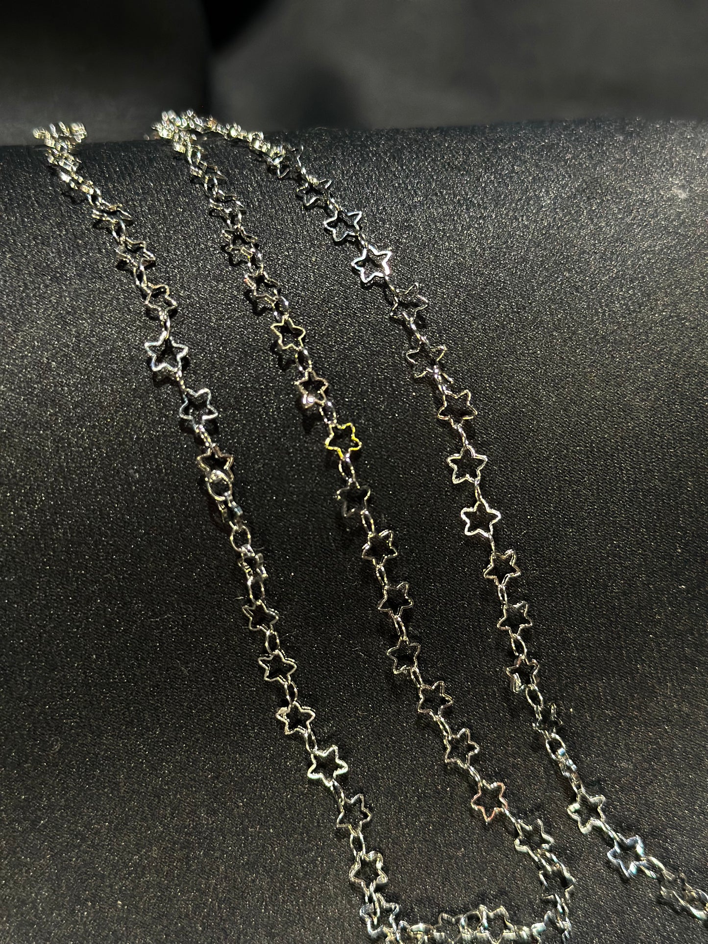 White Gold Stars Waistchain (14K)