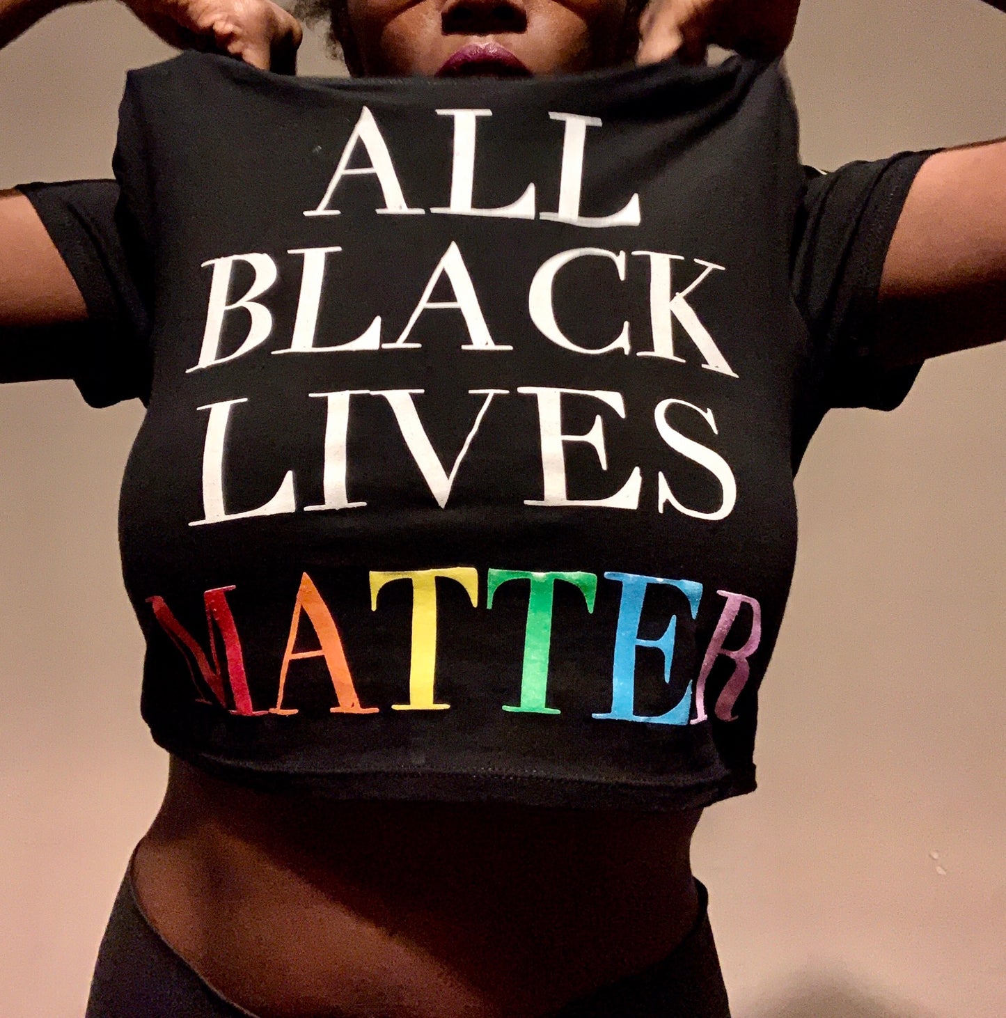 All Black Lives Matter Crop Top