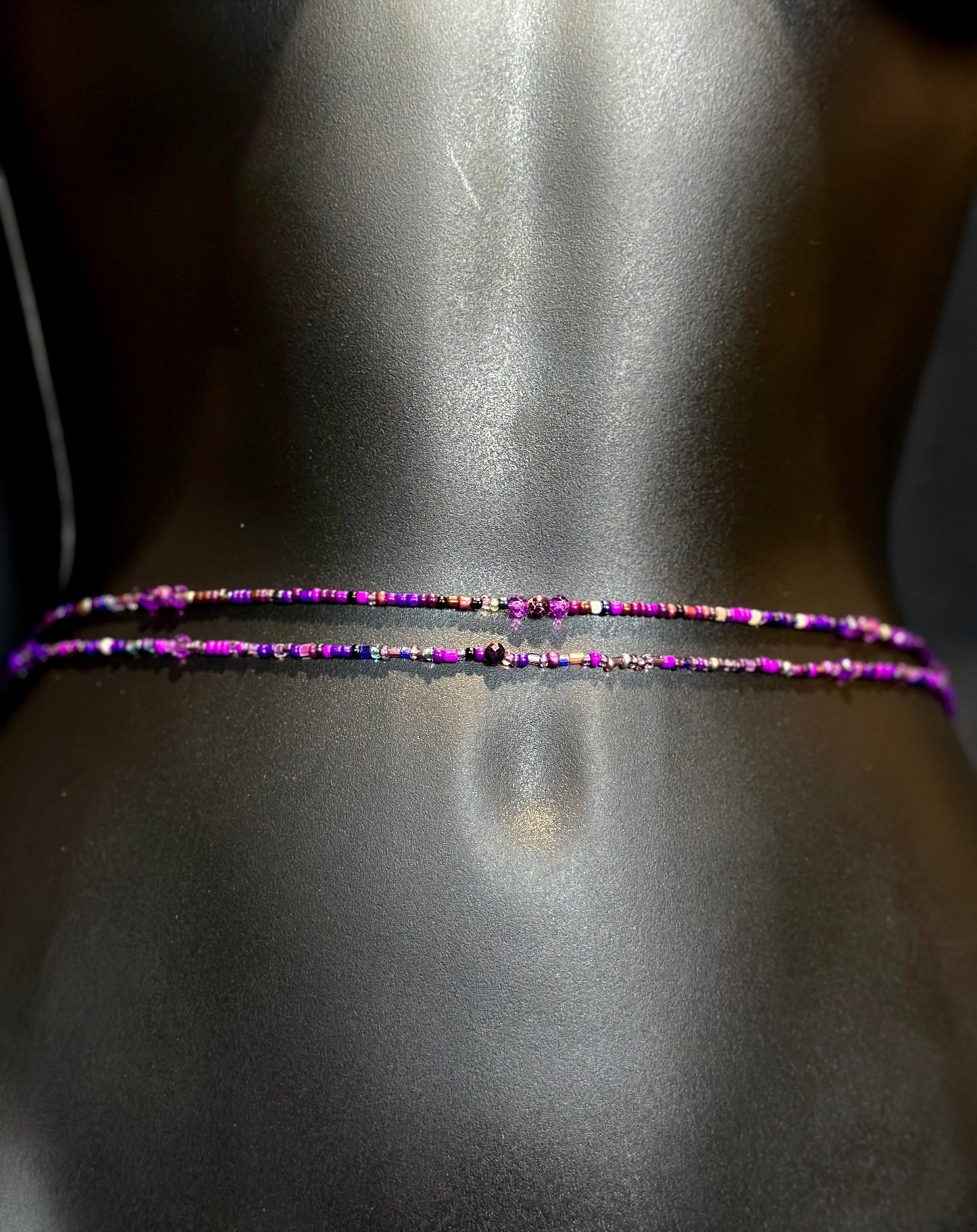 Violet Waistbeads feat. Purple Jasper