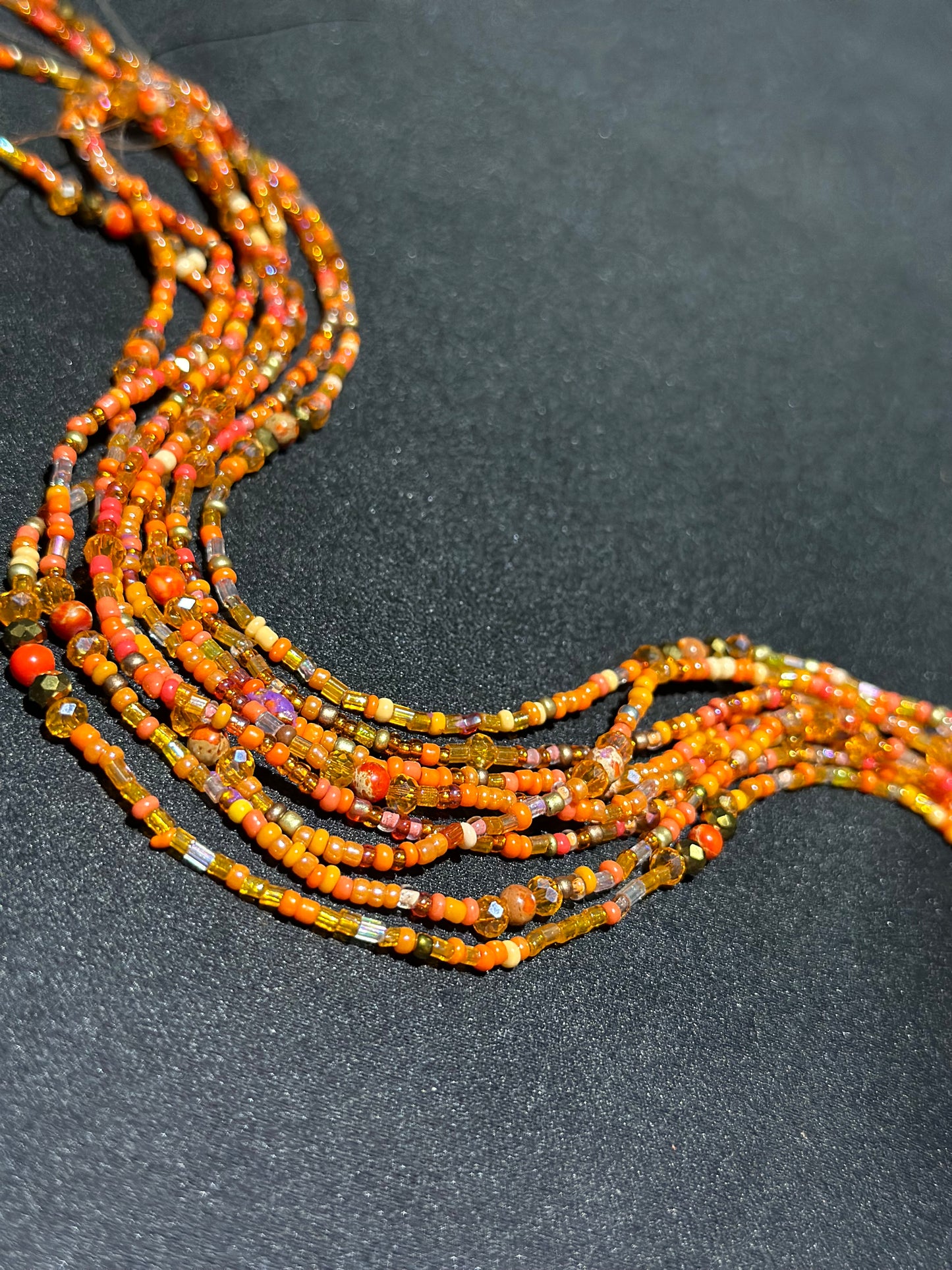 Mango Waistbeads feat. Orange Jasper